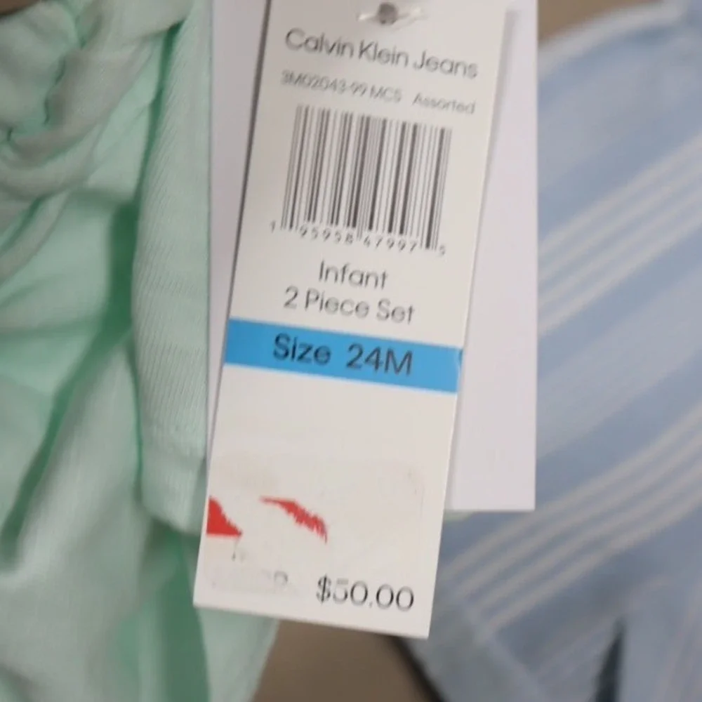 Calvin Klein Kids etch printing
